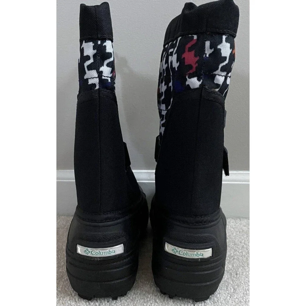 NWT's Columbia PowderBug Plus II Girls Youth 1 Snow/Winter Boots Black